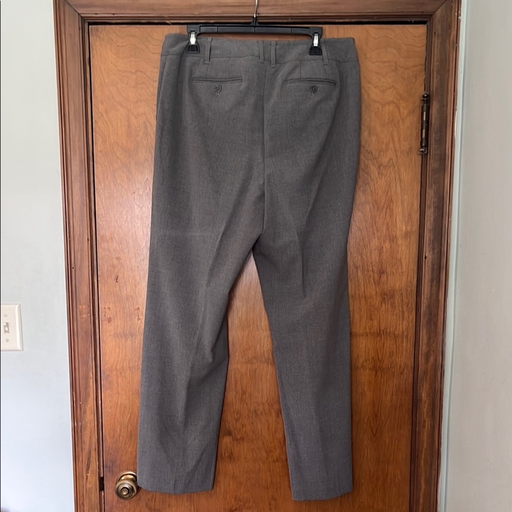 Lane Bryant Gray Trousers Classic Straight-Leg - Picture 3 of 4